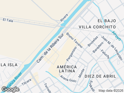 Map showing location of Luivano
