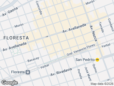 Map showing location of Mima Avellaneda