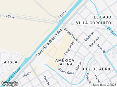 Map showing location of Creaciones Eithan y D