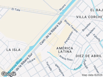 Map showing location of Chiquito Indumentaria