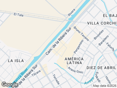 Map showing location of Indumentaria Yoli
