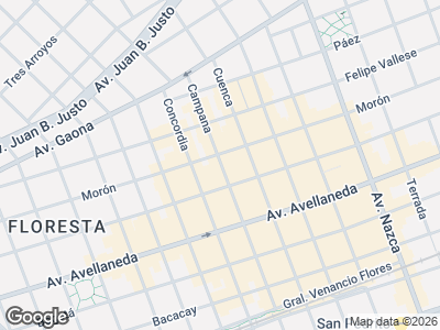 Map showing location of Paz Baires
