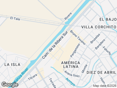 Map showing location of Yina y Victor