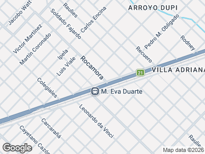 Map showing location of Sandoval Indumentaria