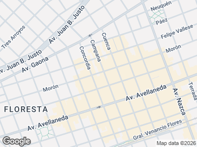 Map showing location of Martina Moron