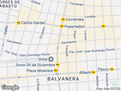 Map showing location of Casa Yeski Mayorista