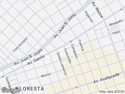 Map showing location of Indumentaria By Fa-yt