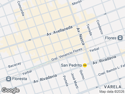Map showing location of Distribuidora Z.l
