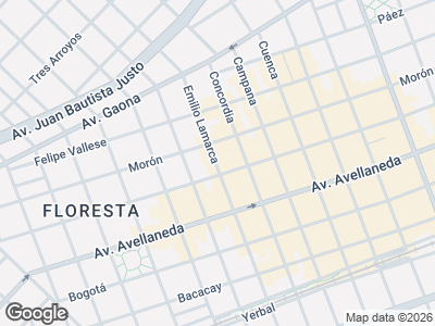 Map showing location of Casa Graciela - Lencería