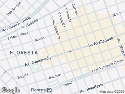 Map showing location of Casa Andy Bebes