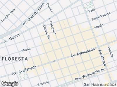 Map showing location of Creaciones Gaby