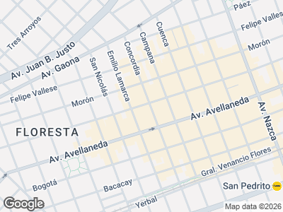 Map showing location of Tienda Onda