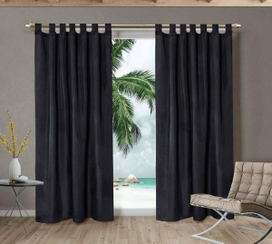 Cortinas de Ambiente Lisas Tropical Largas