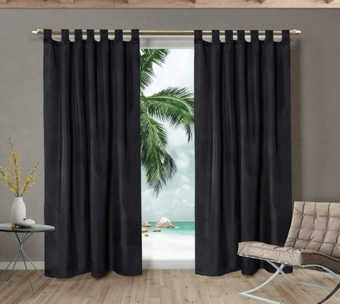 Cortinas de Ambiente Lisas Tropical Largas