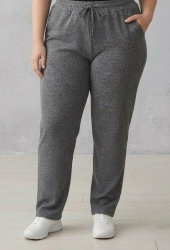 Pantalones Rectos de Lanilla Jogger Elastizado - Miniatura 5