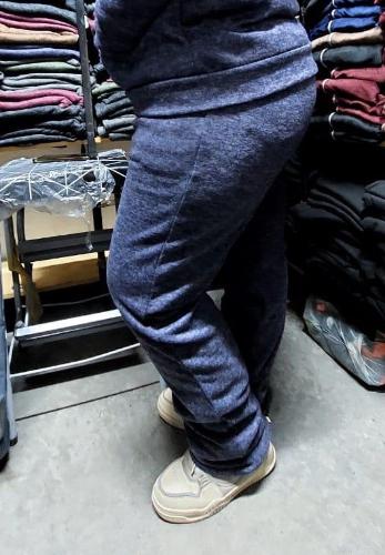 Pantalones Rectos de Lanilla Jogger Elastizado - Miniatura 4