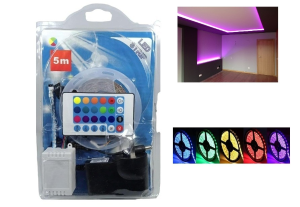 Tira Led 28x35 P/interiores 5m Rgb sin Silicona - Miniatura 1