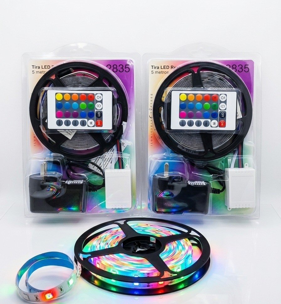 Tira Led 28x35 P/interiores 5m Rgb sin Silicona - Imagen 2