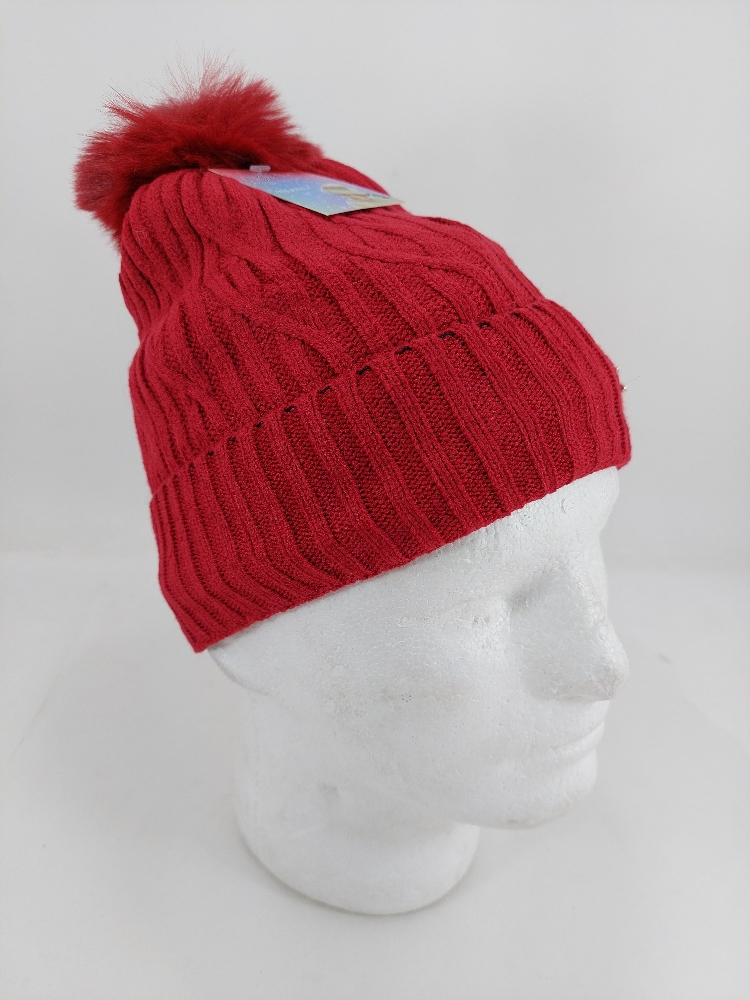 Gorro Pompom Importado con Piel Interna - Imagen 2