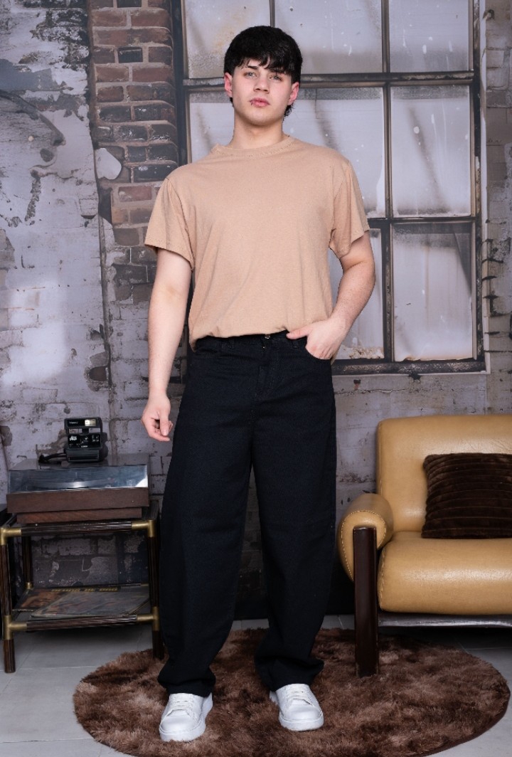 Jean Baggy Negro Hombre - Imagen 4