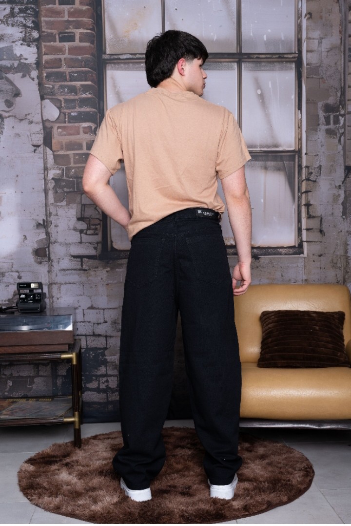Jean Baggy Negro Hombre - Imagen 5