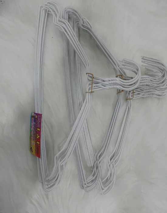 Perchas Alambre Blancas X 10 Unidades