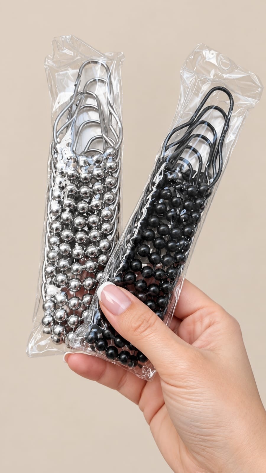 Ganchitos de Baño de Puntitos Acero Inoxidable - Imagen 3