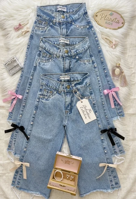 Wide Leg Moño y Tachas