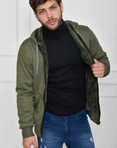 Campera Friza con Piel - Miniatura 2
