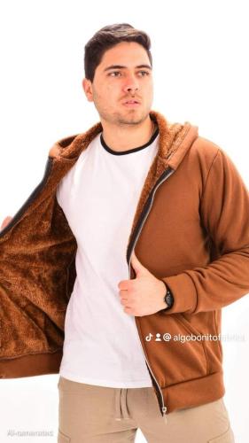 Campera Friza con Piel - Miniatura 3