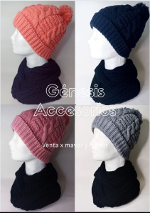 Gorro de Lana Trenzado