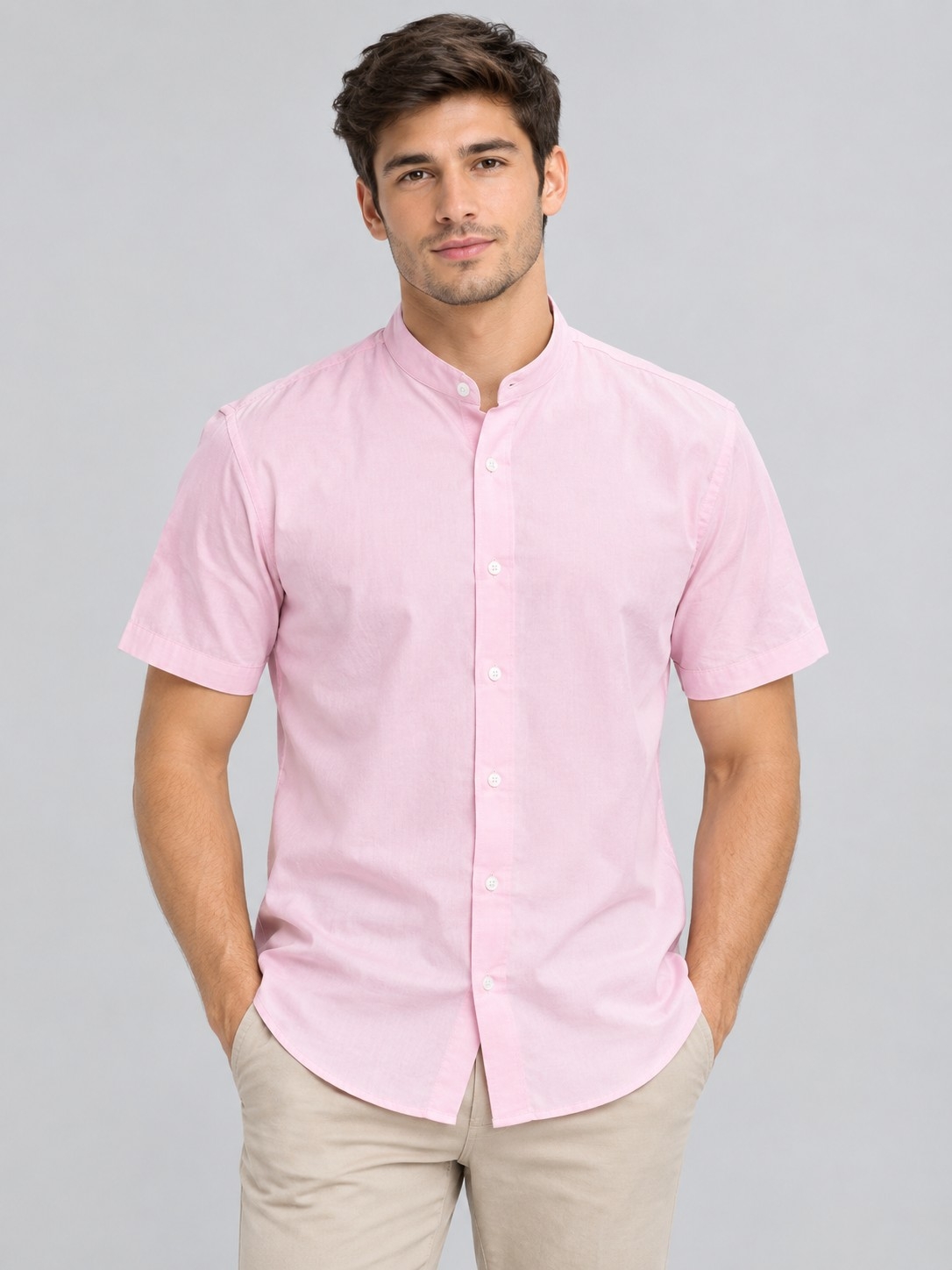 Camisa Lino C.espandex M.corta - Imagen 3