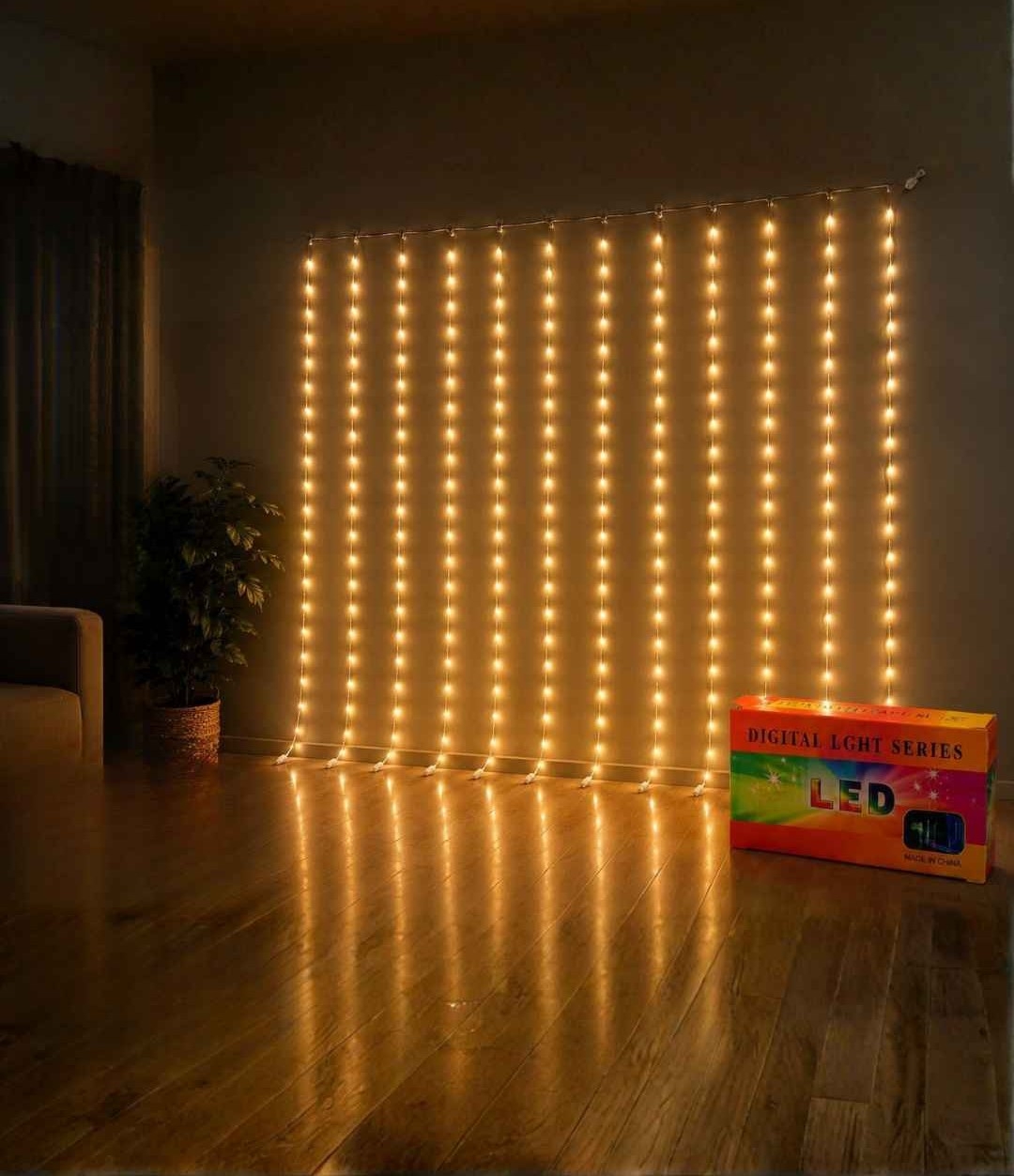 Cortina de Luces 3 X 3 Mts Luz Fria o Luz Calidad - Imagen 2