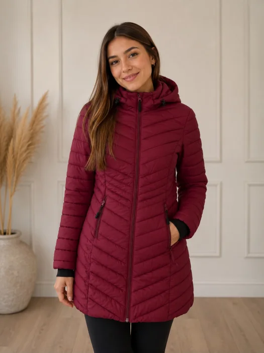 Campera Larga de Dama sin Piel
