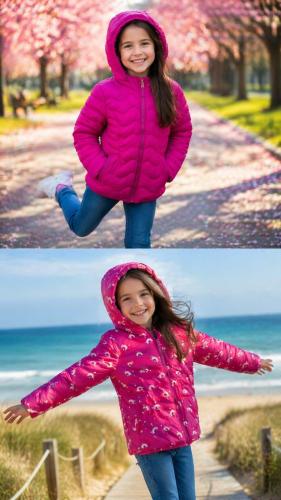 Campera de Nena Reversible