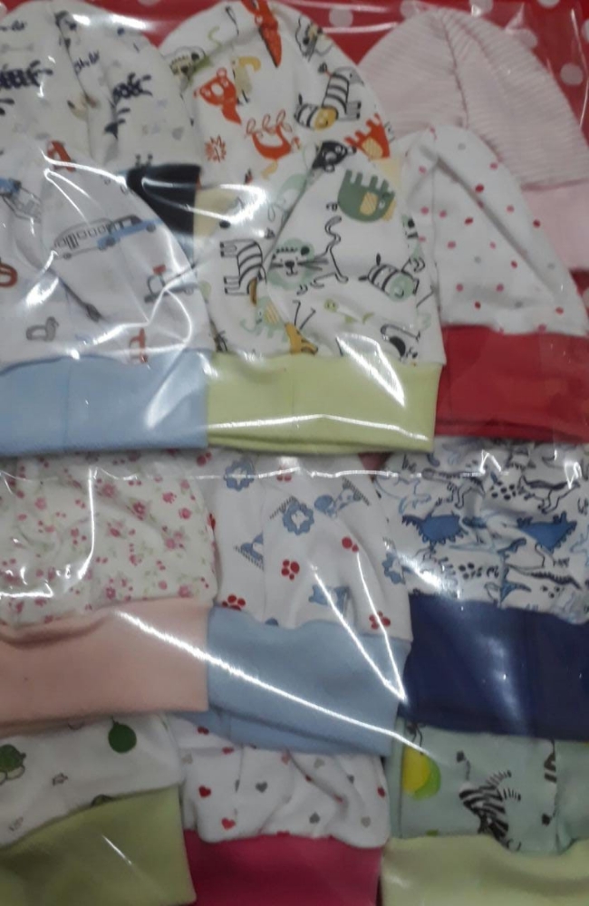 Gorro de Algodón Talle Asta 6 Meses Pack.6 Unidades - Imagen 2