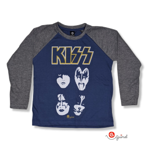 Art 10108 Remera Niño Ml Ranglan Kiss - Miniatura 3