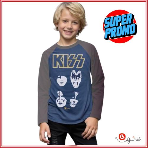 Art 10108 Remera Niño Ml Ranglan Kiss