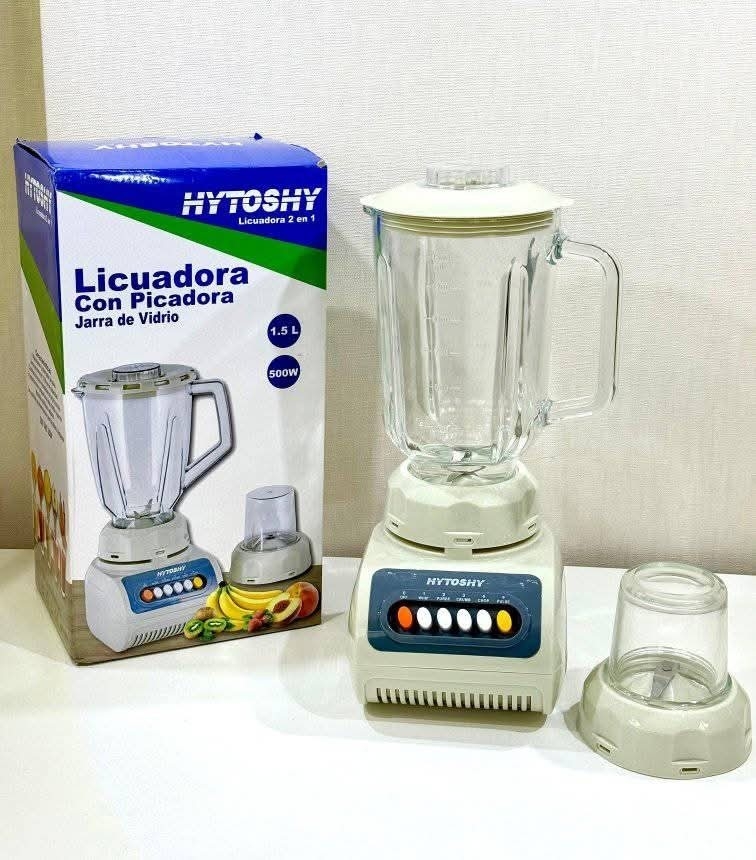 Licuadora de Vidrio 2 en 1 - 600w / 4 Velocidades - Imagen 8