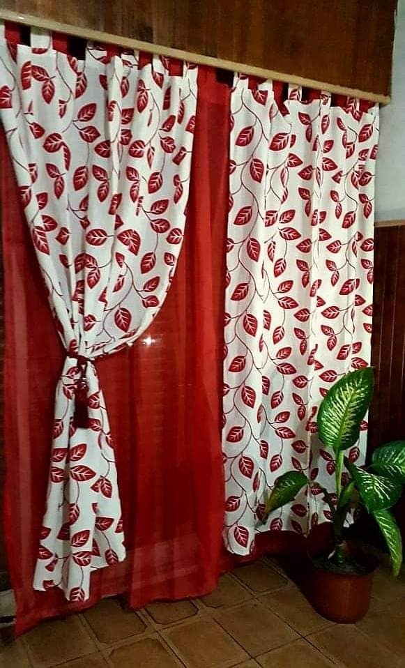 Cortinas de Ambiente Rústico Estampados - Hay variedad de colores y  diseños disponibles 
