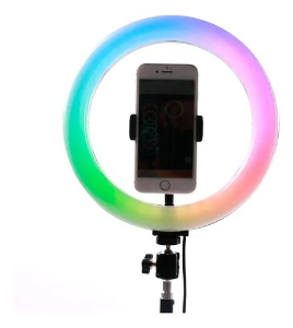 Aro Led 30 Cm Rgb/blanco + Tripode 2.10m - Miniatura 4