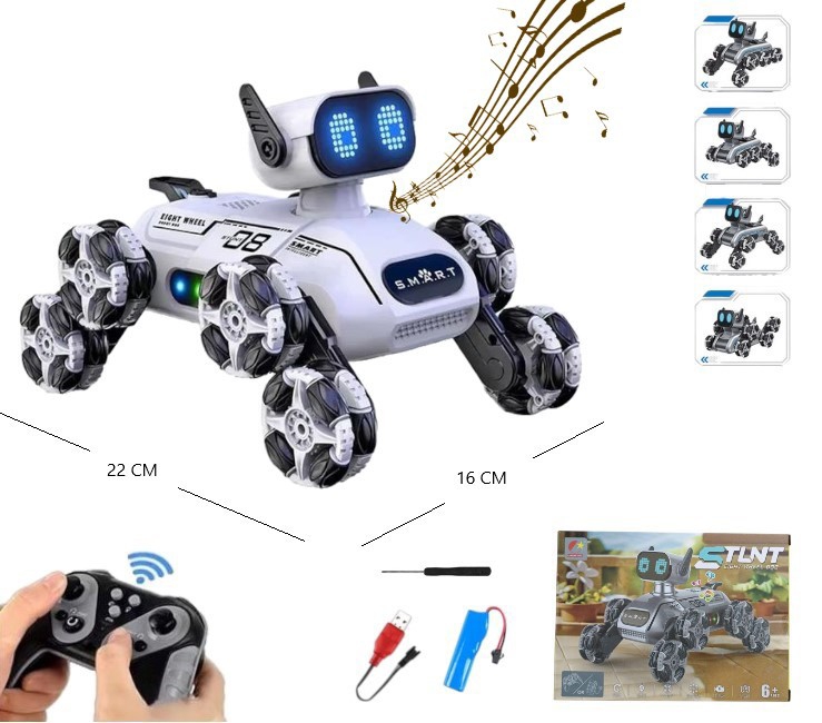 Auto de Jueguete Perro Robot Acrobatico C/control - Imagen 3