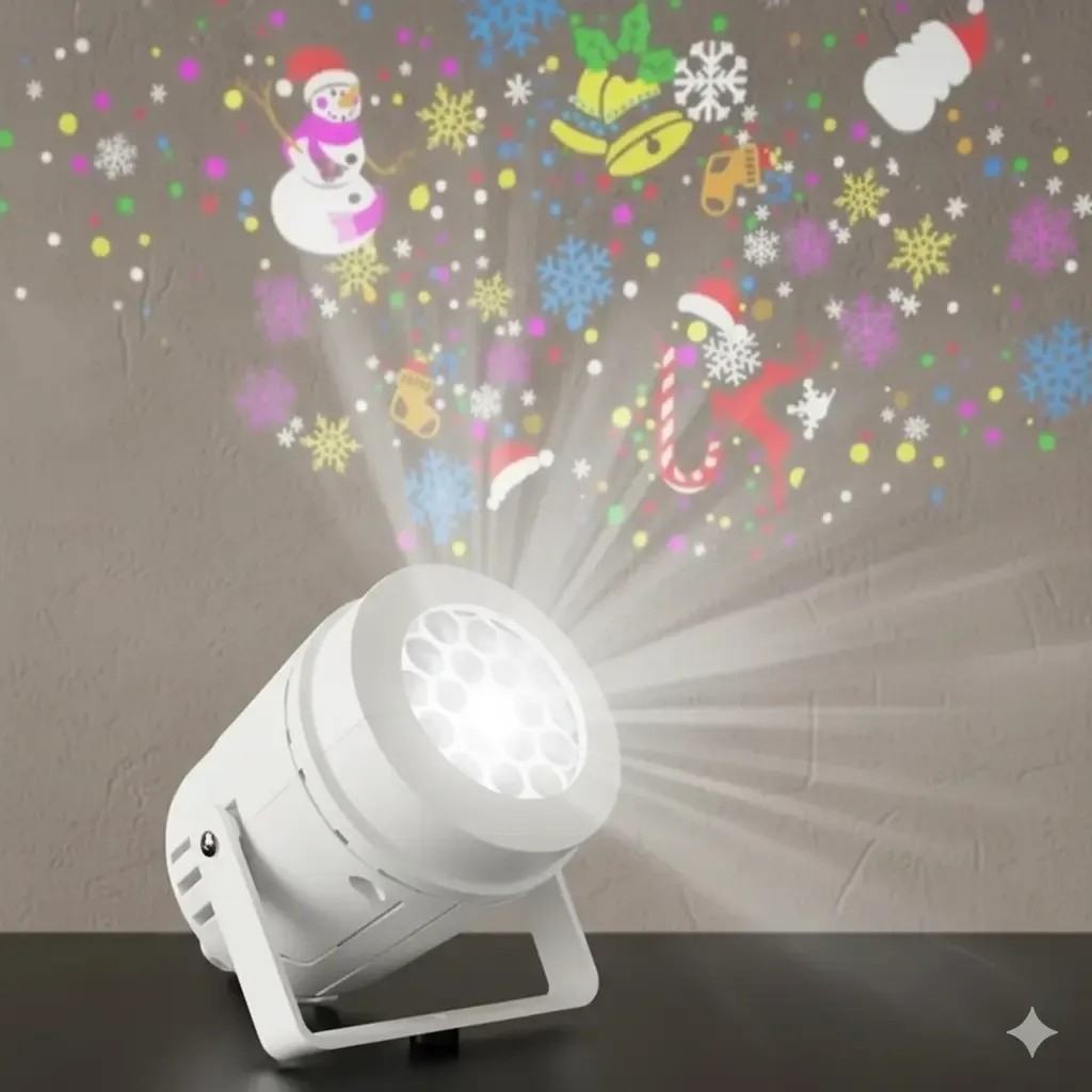 Proyector Navideño con Rotación de Colores - Imagen 1