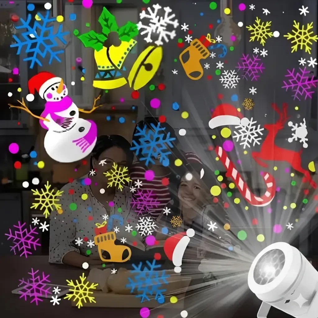 Proyector Navideño con Rotación de Colores - Imagen 3