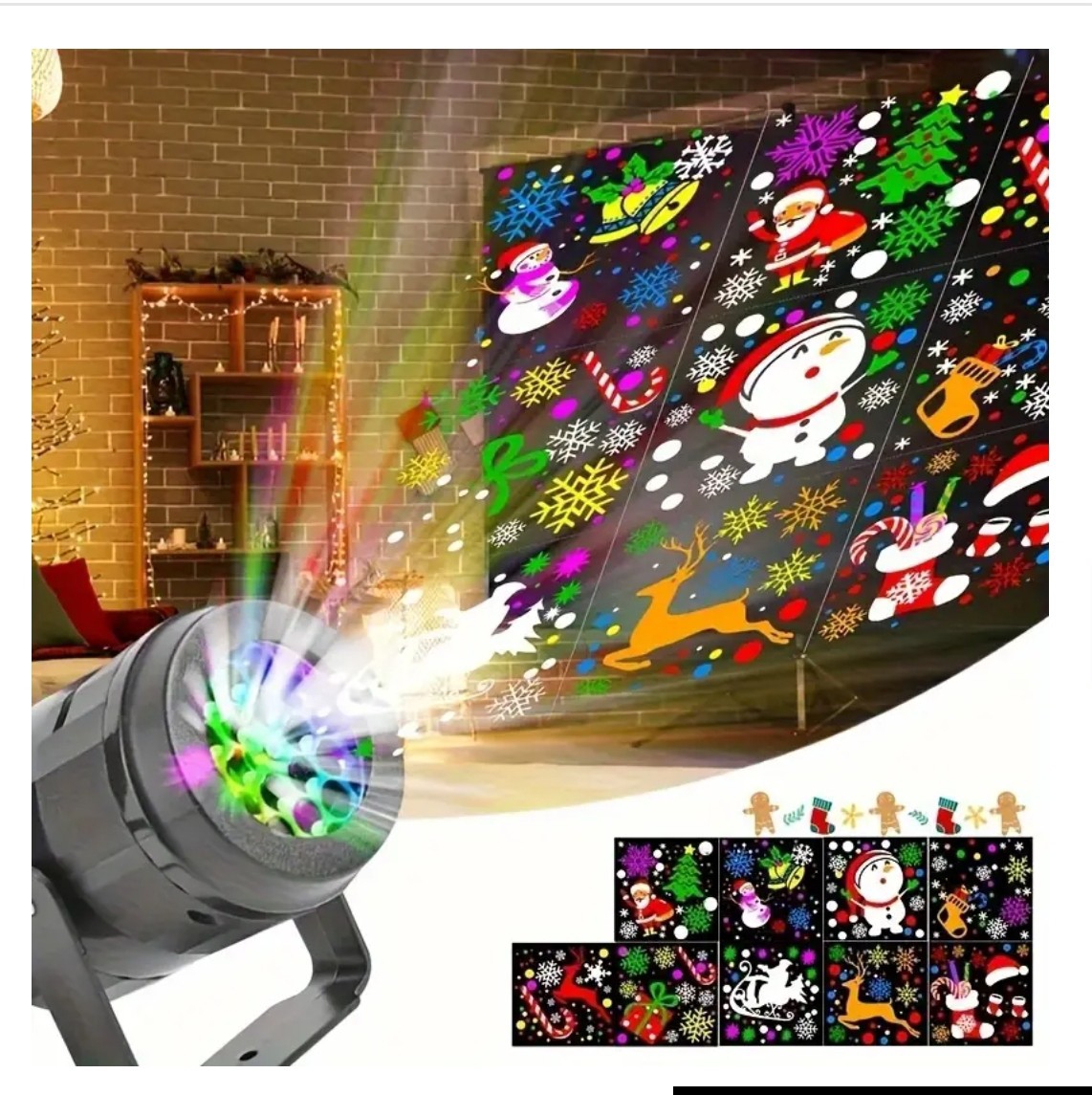 Proyector Navideño con Rotación de Colores - Imagen 4