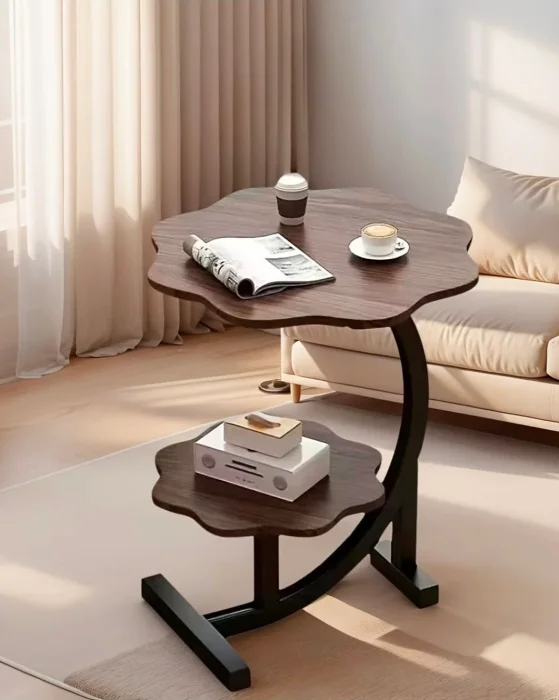 Mesa de Dos Niveles Diseño de Flor Coffe Table