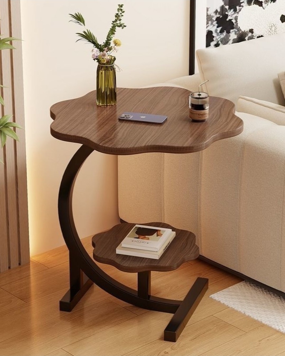 Mesa de Dos Niveles Diseño de Flor Coffe Table - Imagen 2