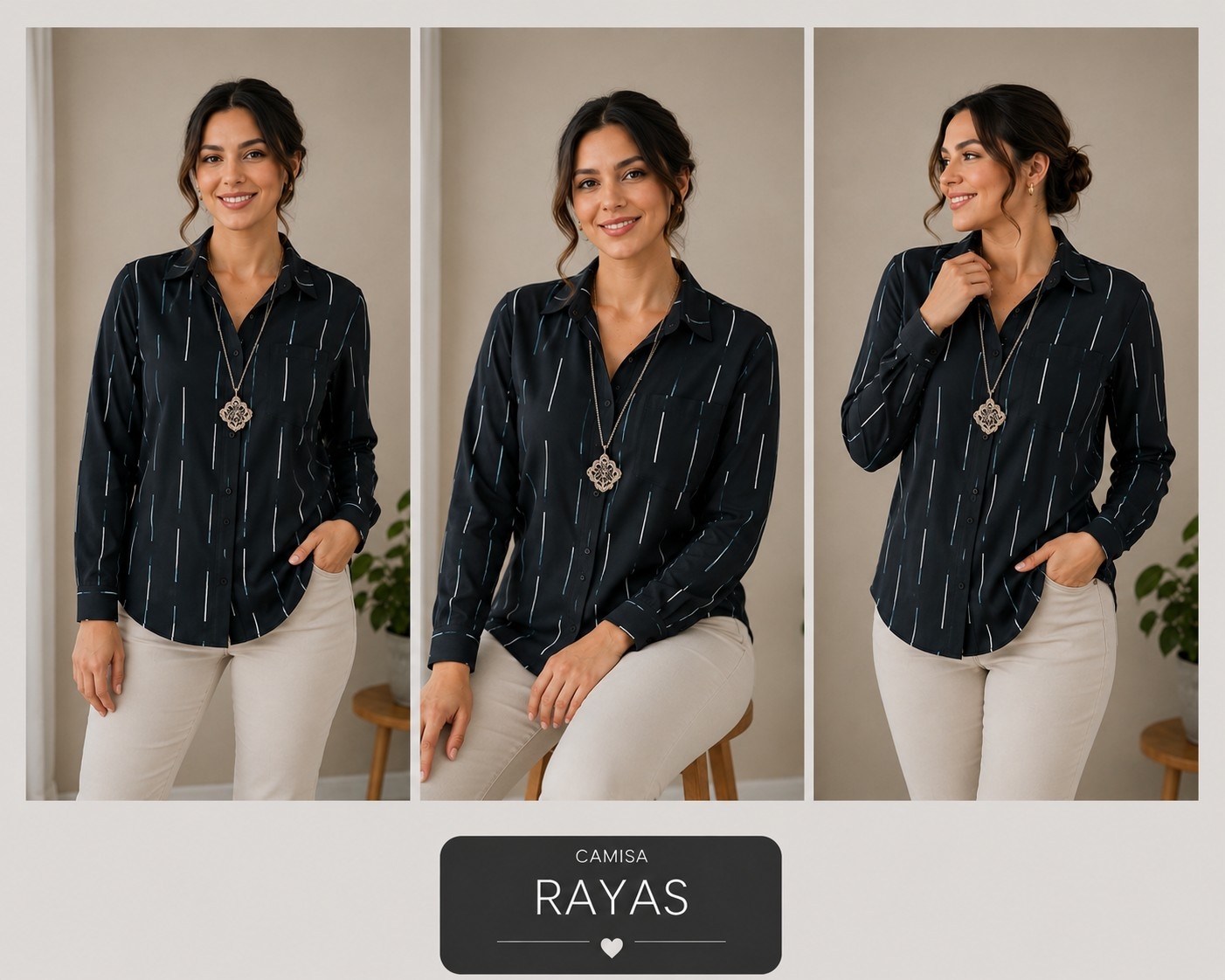 Camisas Rayadas Mangas Largas - Imagen 3