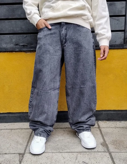 Jean Baggy Gris Hombre