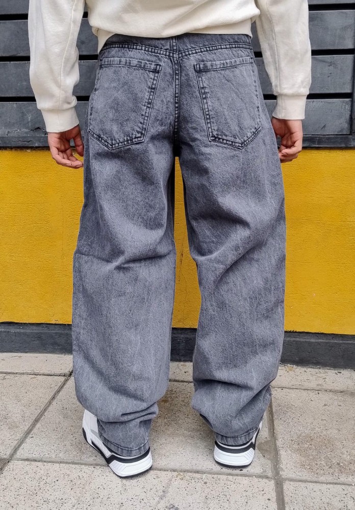 Jean Baggy Gris Hombre - Imagen 3